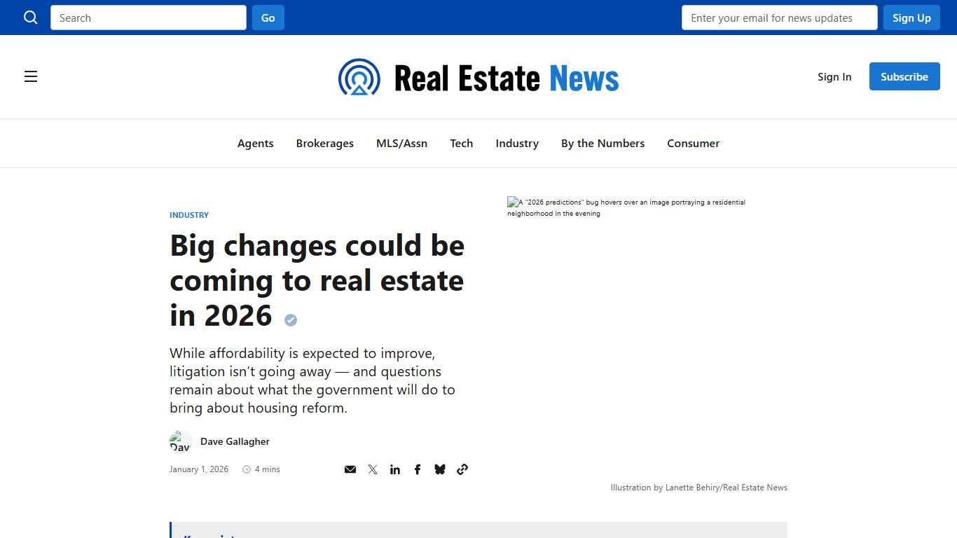 Big changes could be coming to real estate in 2026